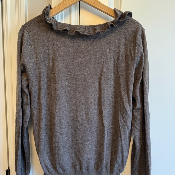 Ann Taylor ruffle collar sweater - Picture 6 of 7